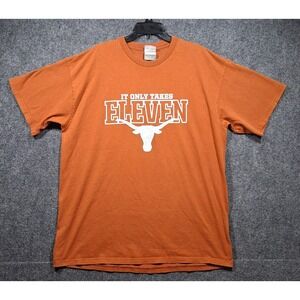 Vintage Nike‎ Texas Longhorns Football Only Takes 11 Double Sided T-Shirt XL